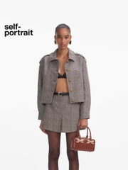 Áo khoác khaki Sel-Portrait cổ đức (tách set)