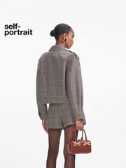 Áo khoác khaki Sel-Portrait cổ đức (tách set)