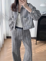 Quần Maje tweed nhũ suông (theo set có tách)