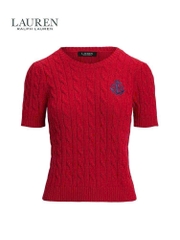 Áo len Polo RL ngắn tay cổ tròn vặn thừng 3 màu (tuồn auth full QR)