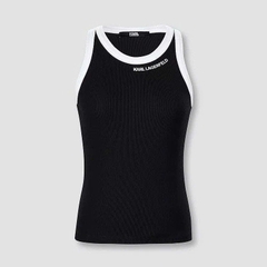 Top thun Karl viền 2 màu