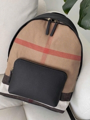 Balo BBR canvas kẻ nâu bản VIP