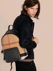 Balo BBR canvas kẻ nâu bản VIP