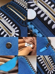 Túi Stellamccartny màu denim Sz22x16