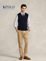 Áo gilett len Polo RL cổ V vặn thừng 2 màu