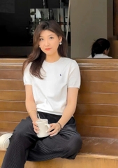 Áo len trơn Polo RL cổ tròn cộc tay 4 màu