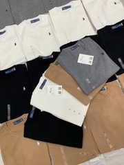Áo len trơn Polo RL cổ tròn cộc tay 4 màu
