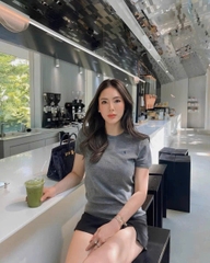 Áo len trơn Polo RL cổ tròn cộc tay 4 màu