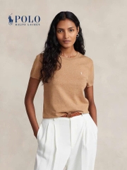 Áo len trơn Polo RL cổ tròn cộc tay 4 màu