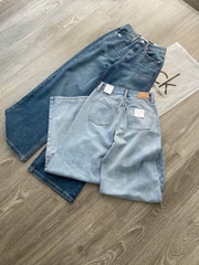 Quần denim CK dáng suông 2 màu