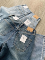 Quần denim CK dáng suông 2 màu