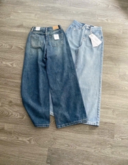 Quần denim CK dáng suông 2 màu