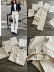 Quần denim COS suông màu kem