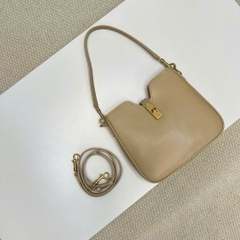 Túi Celine dáng hobo da khoá vàng 3 màu Sz25X21