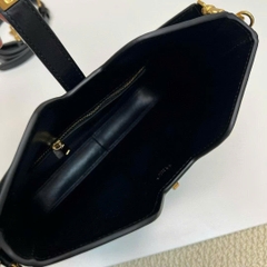 Túi Celine dáng hobo da khoá vàng 3 màu Sz25X21