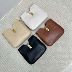 Túi Celine dáng hobo da khoá vàng 3 màu Sz25X21