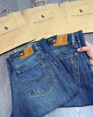Quần jeans suông Polo RL rách gối