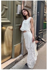 Set dài ren guipure