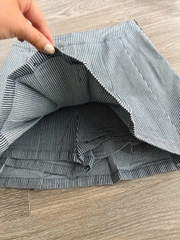 Chân váy kẻ xếp ly Massimo Dutti