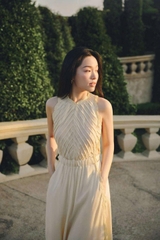Đầm dài phối ren