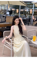 Đầm dài phối ren