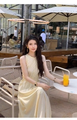 Đầm dài phối ren