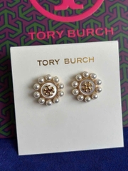 Khuyên tai Tory Burch 2 màu dư xịn