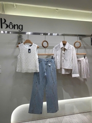 Áo gile lưới MAJE màu beirge
