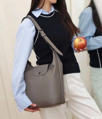 Túi Longchamp da trơn bản to Sz36x30x8 5 màu