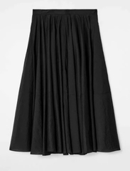 Chân váy midi COS xoè 2 màu chất poly