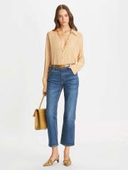Quần denim Tory Burch dư xịn