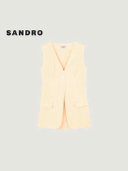 Blazer Sandro sát nách màu beiger