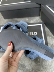 Guốc denim Karl Largerfeld