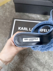Guốc denim Karl Largerfeld