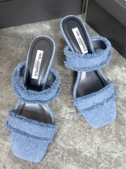 Guốc denim Karl Largerfeld
