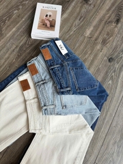 Quần denim Zara dáng suông 3 màu