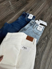 Quần denim Zara dáng suông 3 màu