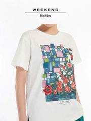Tshirt Weekend Maxmara ROSE print