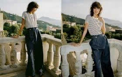 Quần denim Massimo Dutti suông