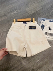 Quần short Polo RL denim màu beirge