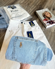 Quần denim suông đứng Polo RL