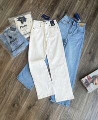 Quần denim suông đứng Polo RL