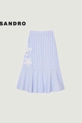 Chân váy maxi kẻ sọc