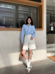 Sơ mi Polo cổ đức 6 màu chất cotton tuồn auth