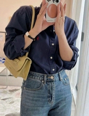 Sơ mi Polo cổ đức 6 màu chất cotton tuồn auth