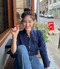 Sơ mi Polo cổ đức 6 màu chất cotton tuồn auth