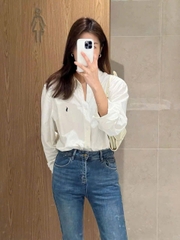 Sơ mi Polo cổ đức 6 màu chất cotton tuồn auth
