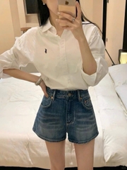 Sơ mi Polo cổ đức 6 màu chất cotton tuồn auth