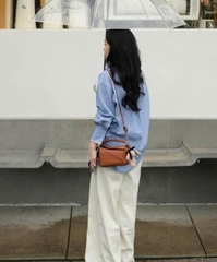 Túi Loewe đeo vai bằng da Puzzle Edge