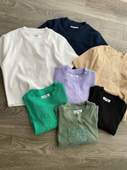 Croptop LOEWE cổ tròn 7 màu